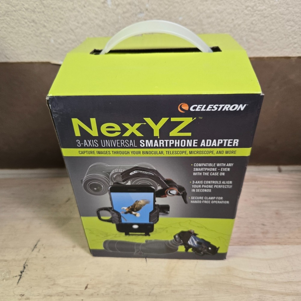 Celestron NexYZ 3-Axis Phone Adapter For Binoculars Microscopes & Scopes Sealed
